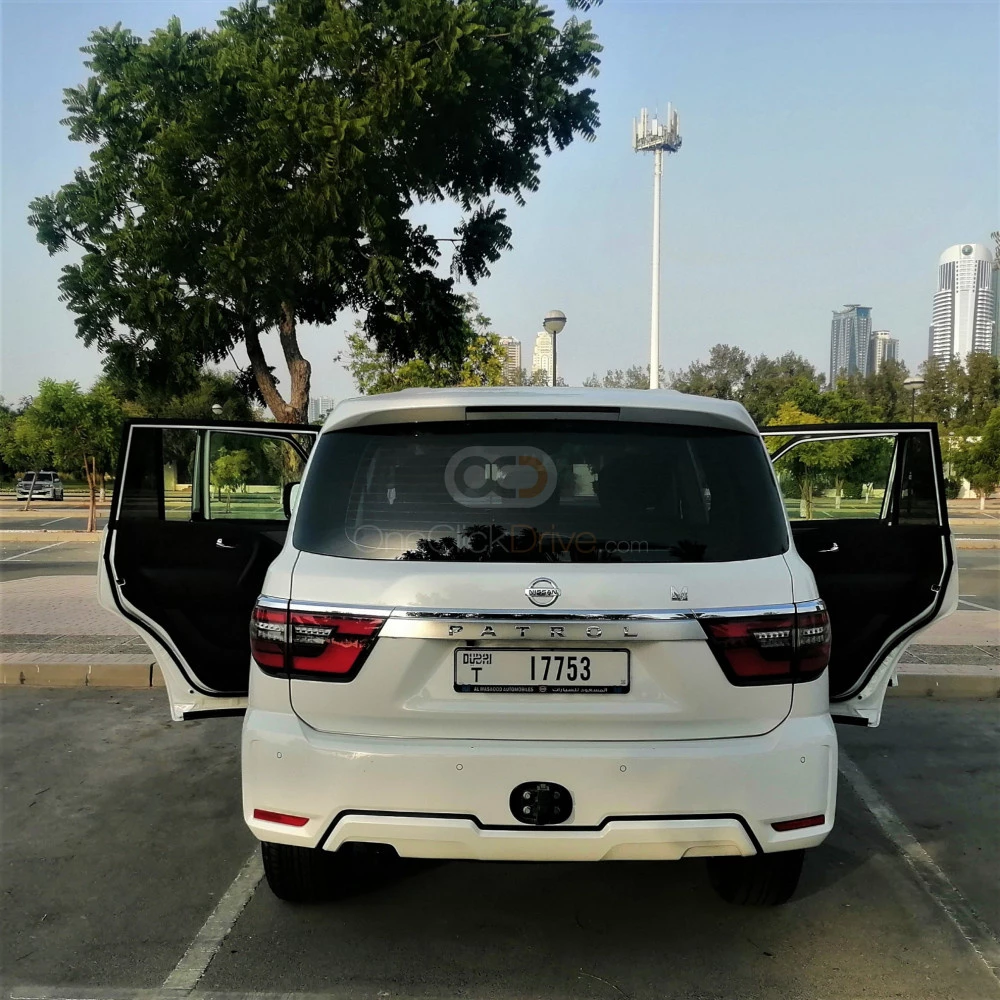 White Nissan Patrol 2020 for rent in Dubai 8
